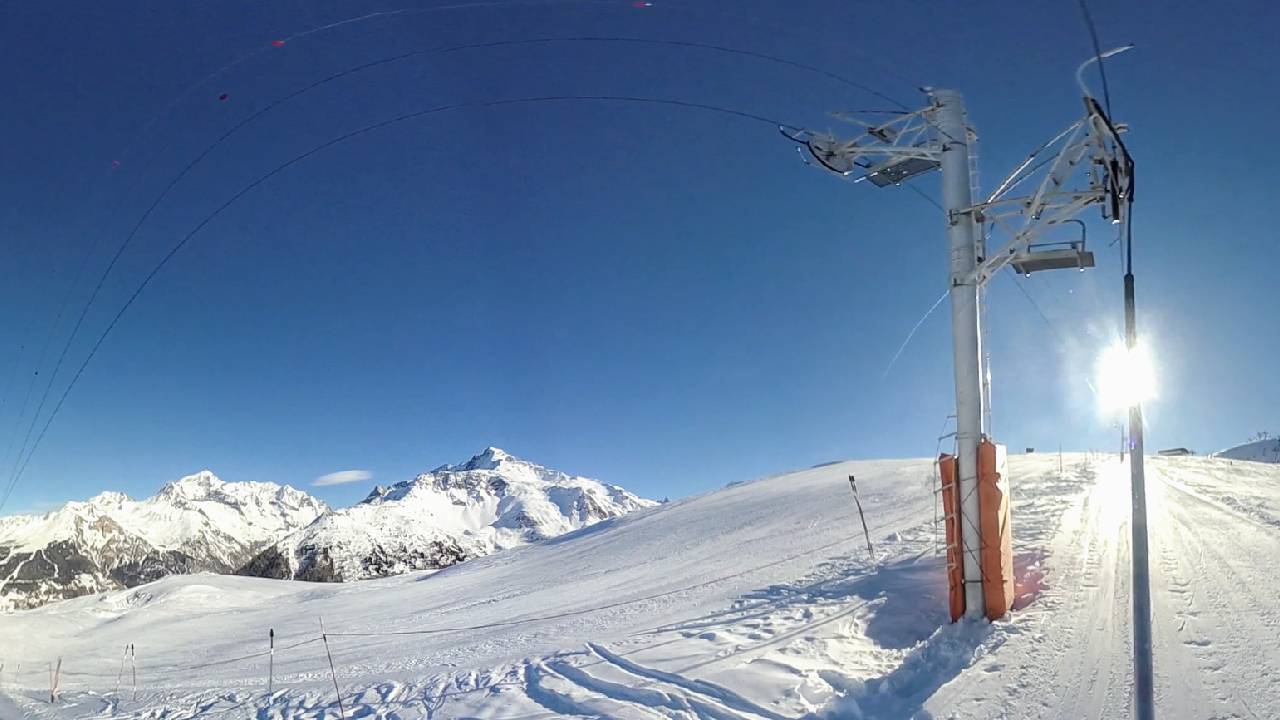 Plan Leschaux lift in the Montchavin sector of La Plagne
