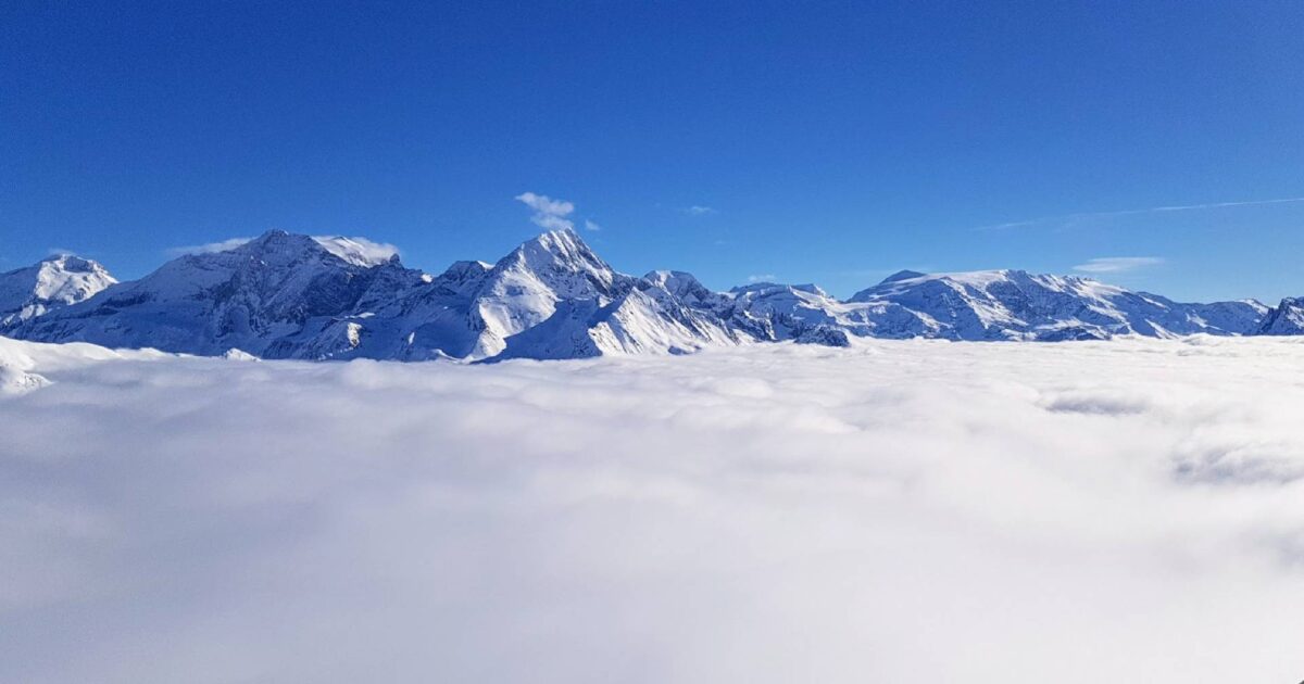 la plagne mer du nuages and temperature inversion