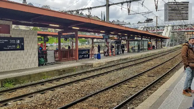 Chambéry gare routiere (train station) on the way to Aime-la-Plagne