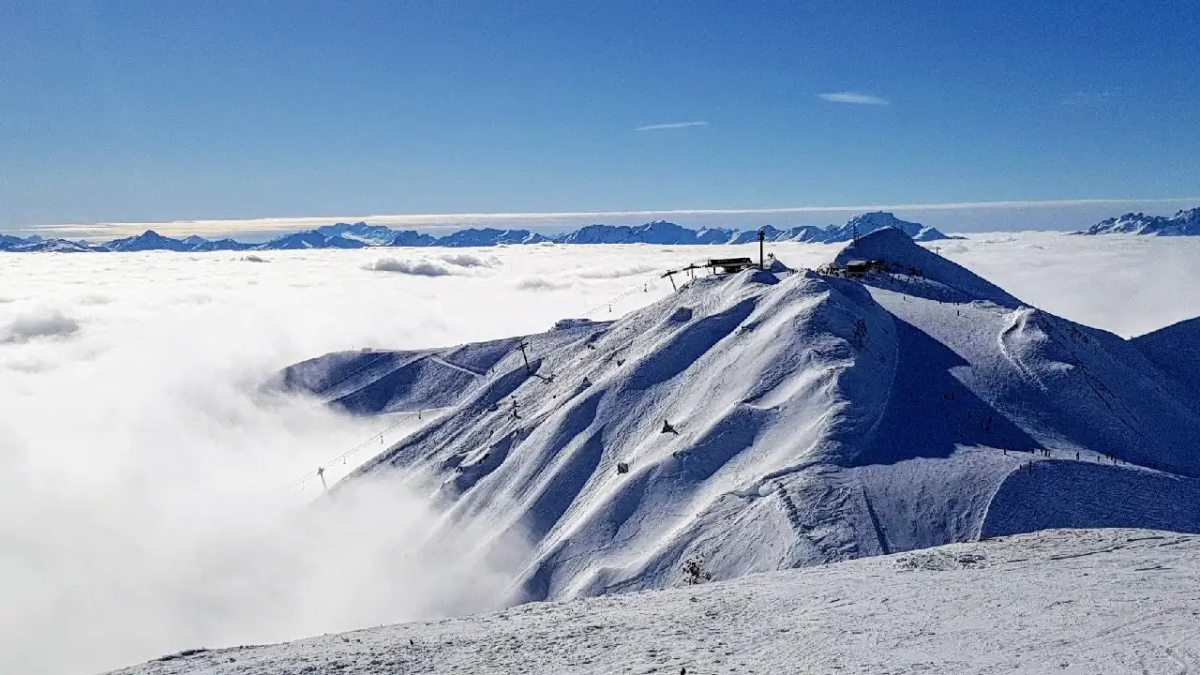 view from Grande Rochette, Champagny-en-Vanoise, Plagne Centre