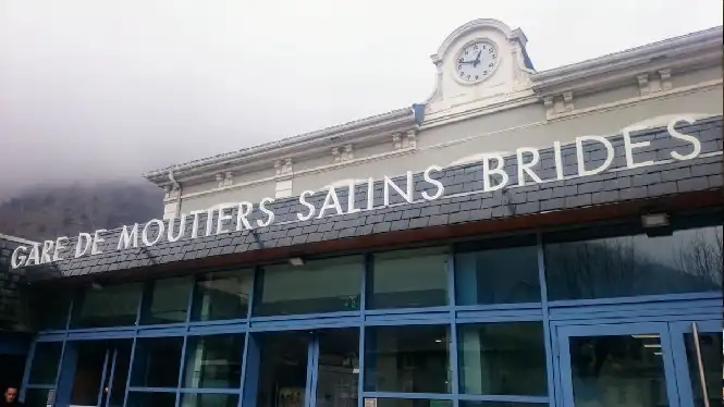 Moutiers train station for Brides-les-Bains and Champagny