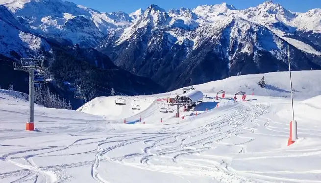 Blue pistes in Champagny, La Plagne