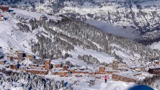 Snowy Plagne Centre in La Plagne