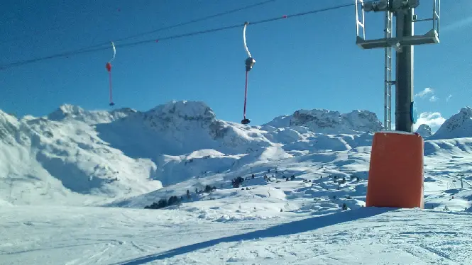 La Plagne drag lift Dou du Praz
