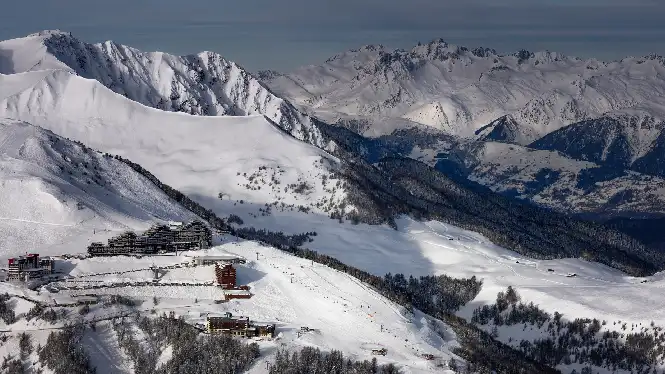 Panoramic view of Aime 2000 in La Plagne Paradiski