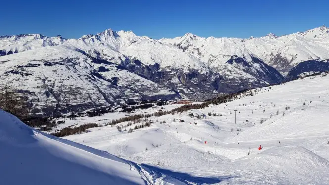 View over Les Arcs