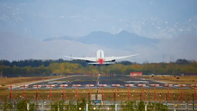 Image of a plane taking off 