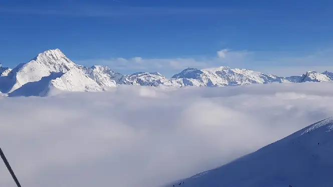 La Plagne in the clouds