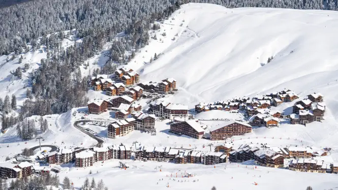 Plagne Villages and Plagne Soleil in La Plagne Paradiski