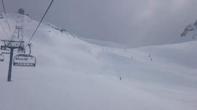 Bad weather day in Plagne Bellecôte