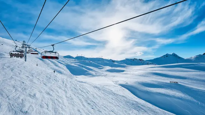 La Plagne best snowboard areas around Roche de Mio