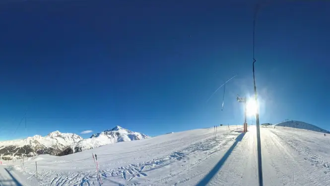 Plan Leschaux poma in La Plagne - one way to find the quietest areas in La Plagne