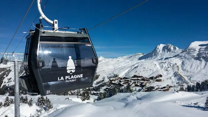 La Plagne Roche de Mio gondola in Paradiski