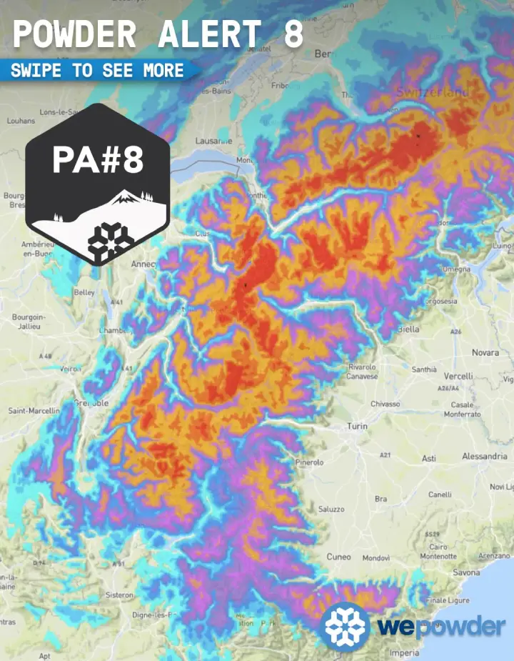 Snow forecast for La Plagne